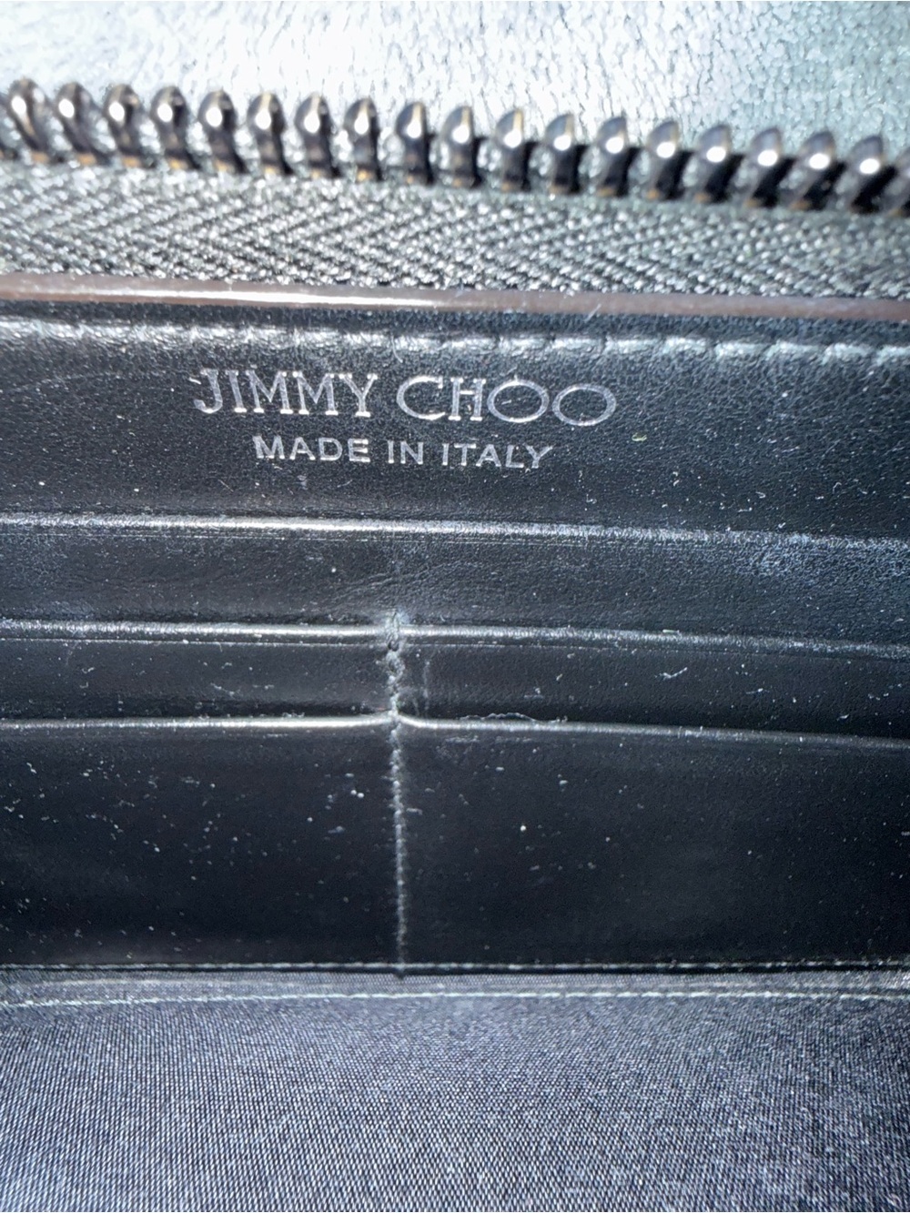 Jimmy Choo Continental Python-Effect Zip Wallet NWOT Card Included. - Picture 3 of 13